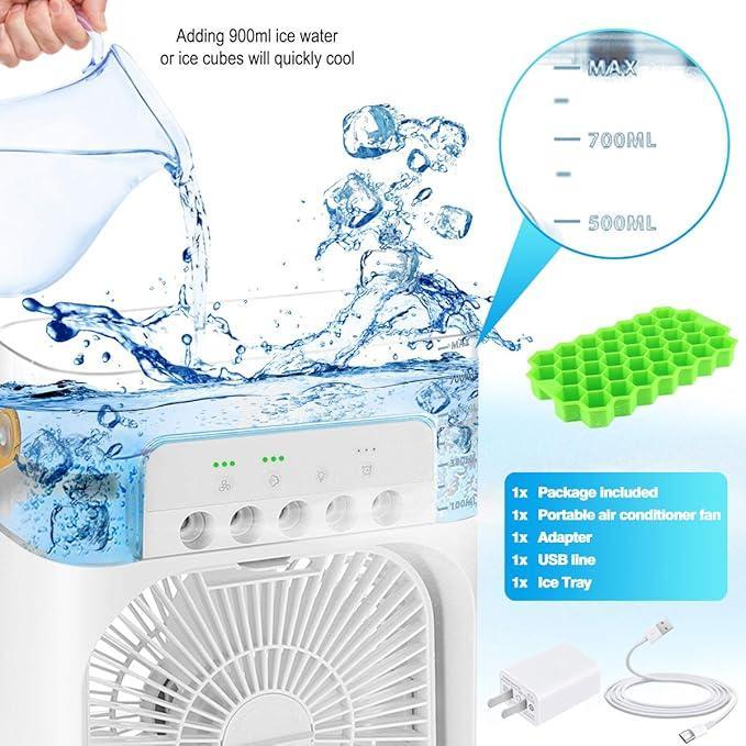 Portable Mini Air Cooler - 1 Pc - Perfect For Home and Office Cooling